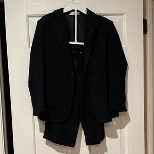 Classic Kids Black Short Suit Set